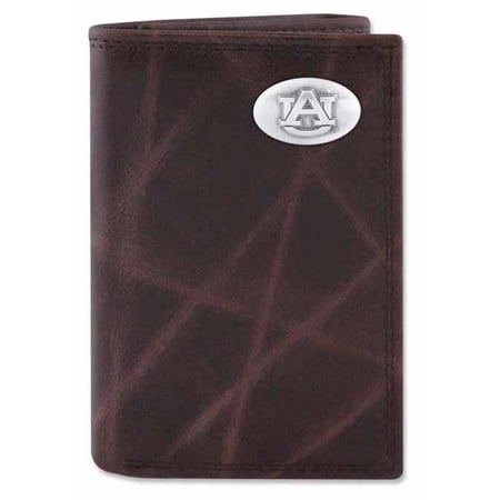 Auburn Wallet - Auburn Wrinkle Leather Trifold Wallet