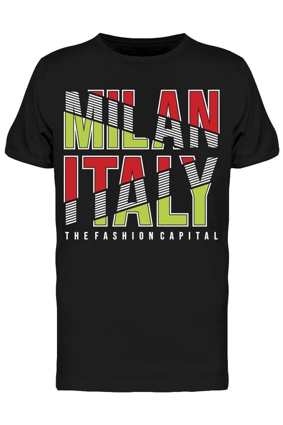 Milan Italy, Fashion Capital T-Shirt Men -Image by Shutterstock, Male Small