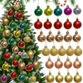thumbnail image 4 of 6/60 piezas de bolas de Navidad de 4 cm con purpurina para colgar en el árbol de Navidad, bolas colgantes para decoración de fiestas en el hogar, regalo de Año Nuevo, 4 of 5