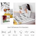 thumbnail image 5 of Fleece Blanket Live Love Laugh Farm Sunflowers Blankets, Soft Cozy Warm Flannel Throw Blanket, Country Plant Butterfly Blanket for Bed Couch Sofa,50x60In, 5 of 9