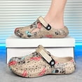 thumbnail image 4 of MGEZCOO Cartoon Graphic EVA Clogs for Men, Adjustable Strap Summer Garden Shoes, Breathable Lightweight Slip-On Sandals for Casual Beach Walking, 4 of 8