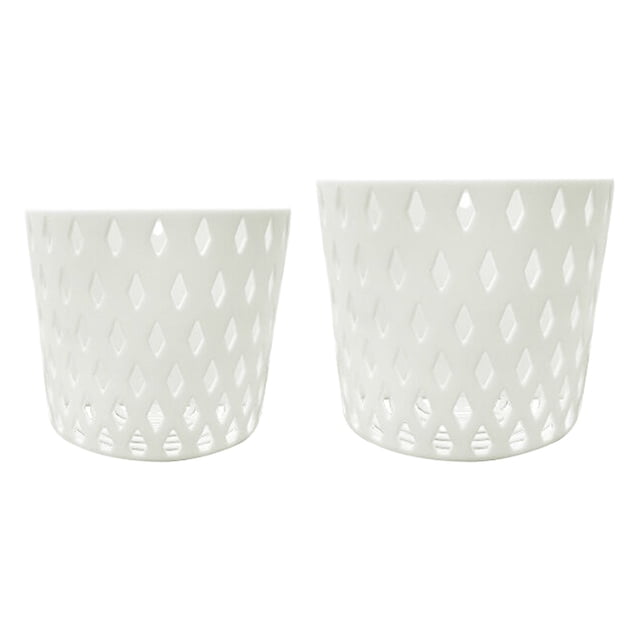 Flowerpots with Dish Ceramic, Indoor Hanging Flower Pots Wall Hanging Flower Pots Style Wall Hanging Flower Pots Large and Small Two Flower Pots, Flower Pots