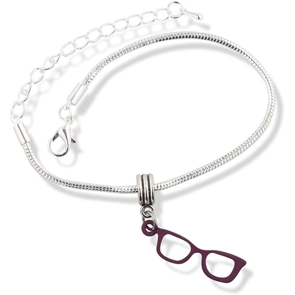 Bracelet Charme Chaîne Serpent Monture Lunettes