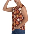 thumbnail image 3 of Lsque Happy Thanksgiving Day Print Men's Cotton Blend Sleeveless Muscle Shirts (S-3XL)- Moisture Wicking, Odor Protection, UPF 30+,Small, 3 of 8