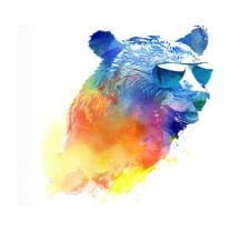 Robert Farkas 'Sunny Bear 2' Canvas Art