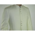 thumbnail image 6 of Mens Apollo  King  Banded Collarless suit Chinese Mandarin Wide leg AG97 Ivory, 6 of 11