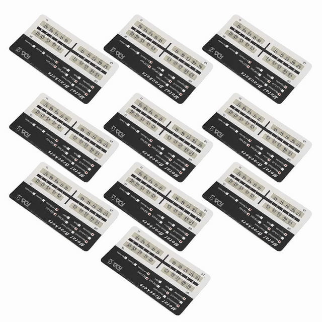 Teeth Edgewise Brackets 0.022in Slot 345 Hooks Rustproof Mini Metal Teeth Slot Bracket for Hospital 200pcs