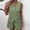 Green, variant on Womens Shorts Set 2 Piece Sleeveless V-Neck Asymmetrical Buttons Vestss Top and Elastic Waist Shorts Ladies Casual Summer Outfit for Daily Outing