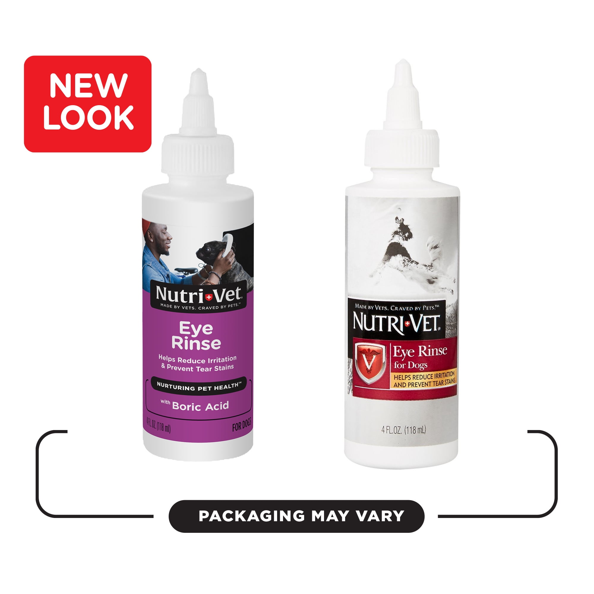 Nutri-Vet Eye Drops for Dogs - Soothes Irritated Eyes and Prevents Tear Stains - 4oz.