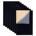 thumbnail image 1 of 20 hojas adhesivas de terciopelo negro, tamaño A4 (8,3" x 11,8"), autoadhesivas, duraderas, resistentes al agua, multiusos., 1 of 7