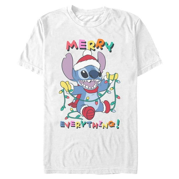 Mens Lilo & Stitch Merry Everything Stitch T Shirt