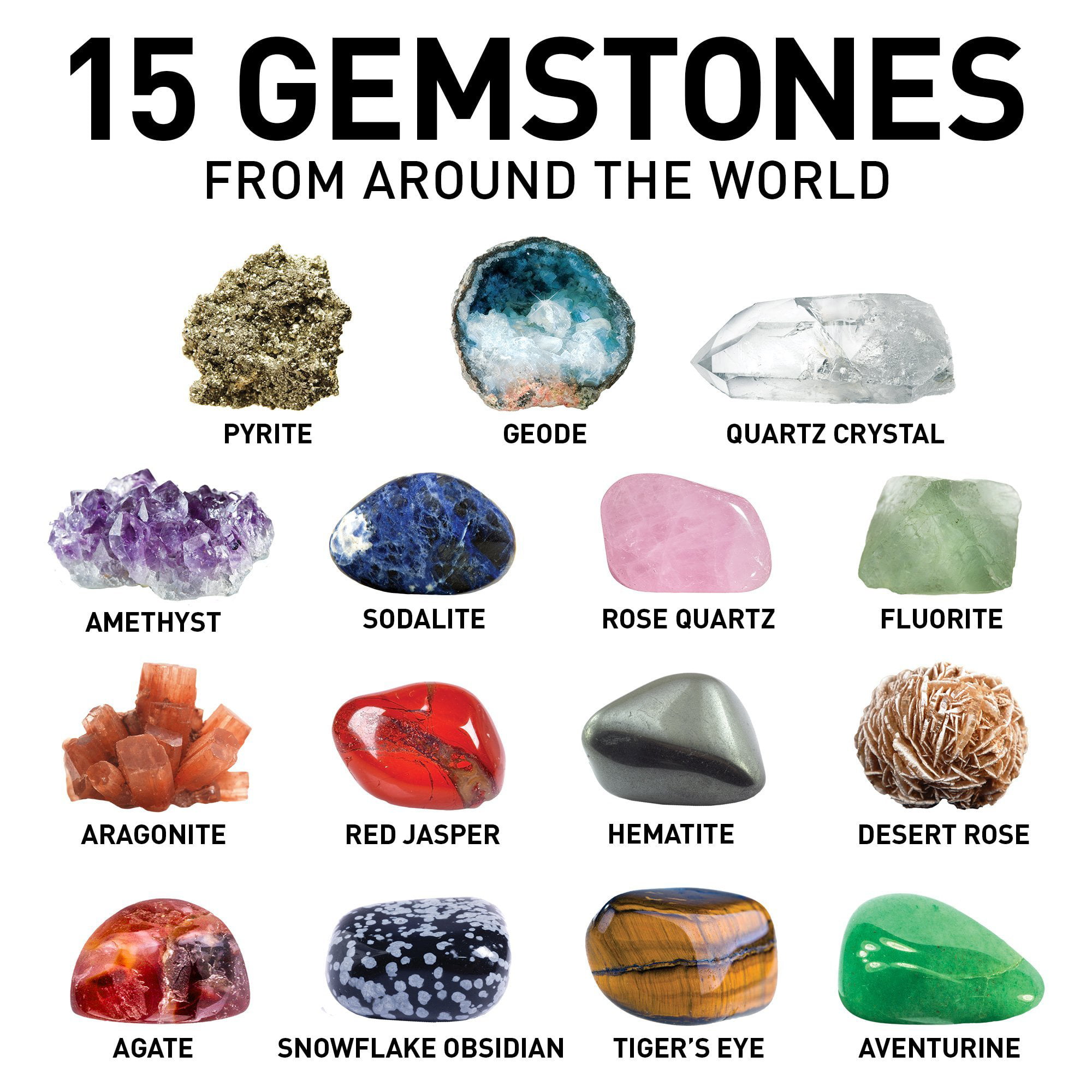 NATIONAL GEOGRAPHIC Mega Gemstone Dig Kit Dig Up 15 Real Gems 