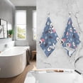 thumbnail image 7 of GZHJMY Christmas Cute Penguins Hand Towel Cotton Soft Absorbent Bath Hand Towels Decor, Multipurpose for Kitchen, Hotel, Spa, Yoga, Gym, Set of 2, 7 of 7
