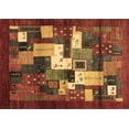 thumbnail image 1 of Ahgly Company Indoor Rectangle Abstract Brown Contemporary Area Rugs, 8' x 12', 1 of 4