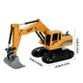 thumbnail image 3 of YOPTOP Metal Diecast Excavator Construction Truck Toy Tractor  Heavy Metal Excavator,c, 3 of 9