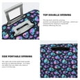 thumbnail image 3 of Pofeuu Blue Skull Flower Print Luggage Suitcase Cover Protector Luggage Washable Covers Aesthetic for 18/24/28/32 inch Luggage（No luggage included）-Large, 3 of 7