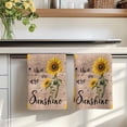 thumbnail image 7 of Wood Sunflowers Kitchen Towels Set of 4, Vintage Garden Floral Bees Farmhouse Absorbent Dish Towels for Kitchen, Microfiber Hand Towel, Quick Drying Tea Towel for Cleaning Decorative Dishcloths, 7 of 7