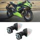 thumbnail image 5 of Luces Traseras Delanteras ANGGREK 2 Piezas Lámpara De Luz De Señal De Giro Apta Para ZX 6R Negro, 5 of 7