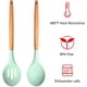 thumbnail image 3 of Cucharas para cocinar, cuchara de cocina de silicona, juego de utensilios de cocina de madera, juego de utensilios de cocina antiadherentes, 480f resistente al calor de goma antiad, 3 of 5
