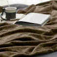 thumbnail image 3 of Cozy Comfort Fleece Blankets King Size Taupe - Soft Lightweight Plush Cozy Fuzzy, 108X90 inches, 3 of 7