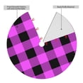 thumbnail image 4 of Kll 48" Christmas Tree Skirt Purple Black Buffalo Plaid Xmas Tree Skirts Mat For New Year Xmas Holiday Party Indoor Outdoor Home Decoration, 4 of 9