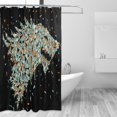 thumbnail image 2 of POPCreation Wolf Shower Curtain Waterproof Bathroom Shower Curtain 66x72 inches, 2 of 3