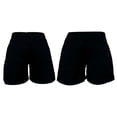 thumbnail image 2 of Jamicy Women's Denim Shorts Summer Casual Comfortable Buttoned High Waisted form-Fitting Stretchy Lounge Shorts with Pockets, 2 of 8