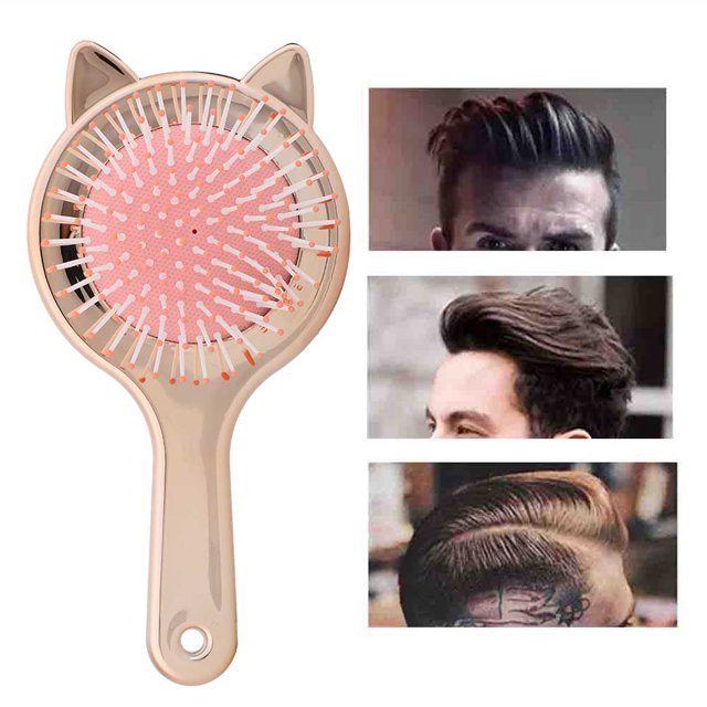 Lindo peine de masaje para el cabello peine de cepillo de cojín de peluquería antiestático de dientes anchos peine de pelo con cojín de aire para cabello seco y húmedo ANGGREK Otros