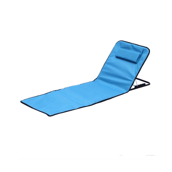 5 Position Adjustable Lawn Chair Beach Chairs for Adults Folding Lounge Chairs for Sunbathing,Patio Chaise Lounge Lightweight Backpack Camping Chairs, Blue