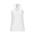 thumbnail image 2 of gbyLJF Tank Top Pajamas For Women Women Sleeveless Blouse Women Y2K Cropped Tank Top Womens Cotton Tank Tops, 2 of 5