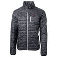 thumbnail image 2 of Cutter & Buck Black Southern Illinois Salukis Primary Team Logo Rainier PrimaLoft Eco Insulated Printed Full-Zip Puffer, 2 of 3