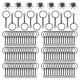 thumbnail image 1 of Kit de 360 anillos de llavero, anillos de llavero de 1 , incluye 90 anillos de llavero con cadena, 90 anillos alfileres, 1 of 7