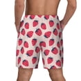 thumbnail image 2 of Lsque Mens Swim Trunks Strawberry Pattern - Bathing Suit Compression Liner - Beach Swim Shorts Swimwear - (S-3XL) - Stretch Quick Dry -XX-Large, 2 of 9