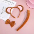 thumbnail image 3 of 1 Set Monkey Pattern Headband Bow Tie Tail Cosplay Costume Party Accessories, 3 of 3