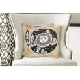 thumbnail image 4 of Ambesonne Tribal Throw Pillow Cover 2 Pack, Sun Face Moon, 20", Black White Cream, 4 of 6