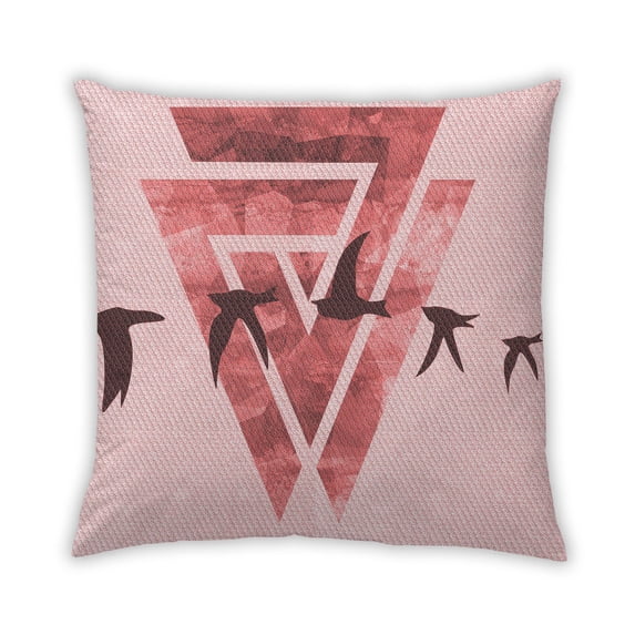 Ahgly Company Indoor Square Contemporary Throw Pillow, 18 inch by 18 inch