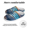 thumbnail image 6 of KLL Ocean View Bedroom Pattern Adult Unisex Cozy Slippers,Fuzzy Slip-on Slippers TPR Sole Slippers Comfort Plush Home Footwear for Indoor & Outdoor-39/40, 6 of 7