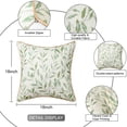 thumbnail image 5 of VOGOL Willow Pattern Throw Pillow Covers, Set of 2 Country Rustic Pillowcases, Home Decorations for Bed Couch Sofa Car, 18 x 18 Inches, Green, 5 of 8