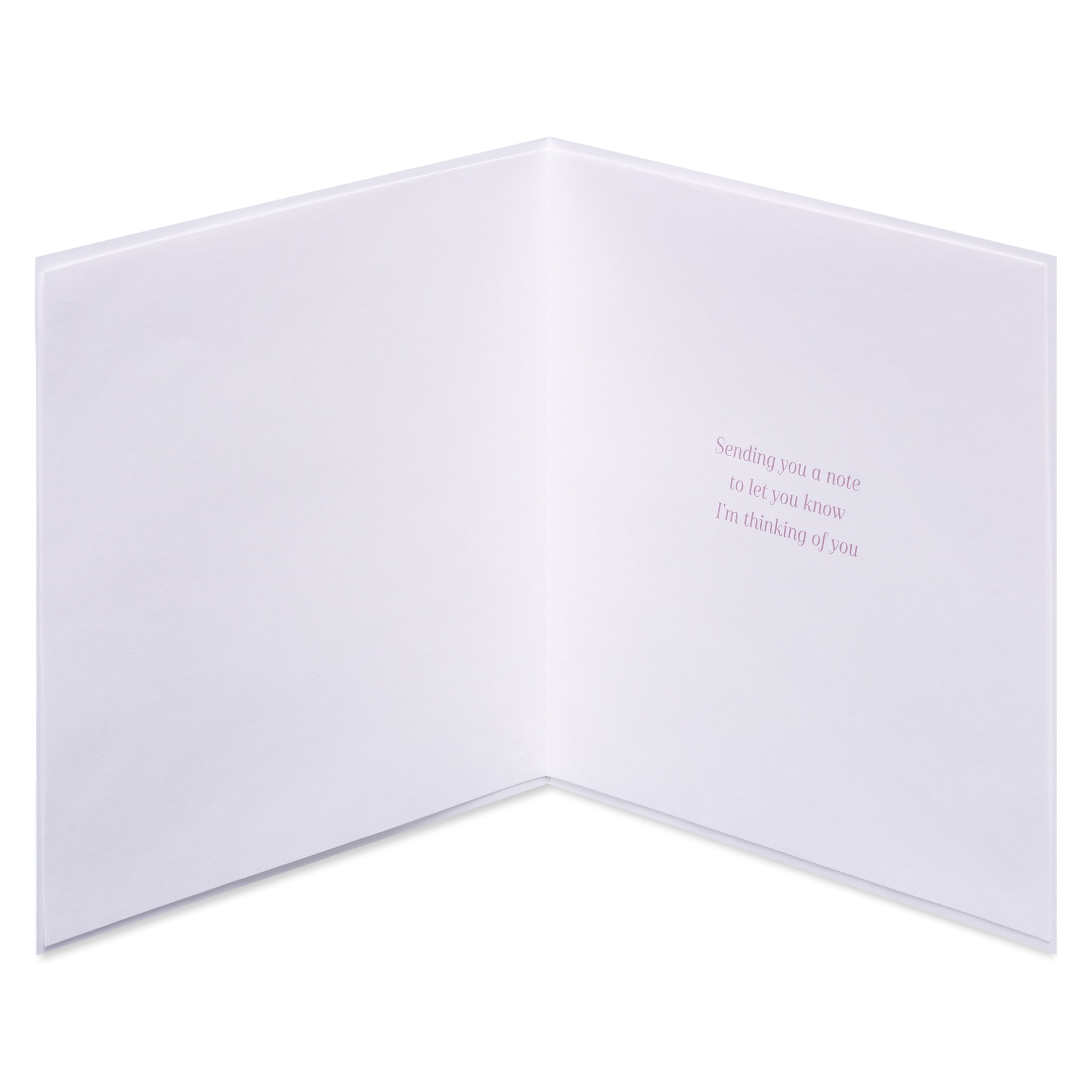 Papersong Premium Thinking of You Card for Friend (Floral Wreath)