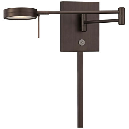 

George Kovacs Round Head LED Bronze Swing Arm Wall Lamp