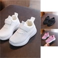thumbnail image 2 of VOUZZA Kids Lightweight Mesh Sneakers Breathable Net Panel Hook and Loop Strap Anti- Athletic Running Walking Shoes for Boys Girls, 2 of 9