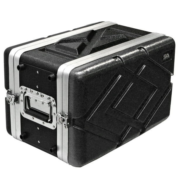 Seismic Audio Lightweight 6 Space Compact ABS Rack Case 6U PA DJ