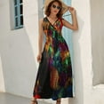 thumbnail image 6 of Mardi Gras Beads n Baubles Sleeveless Dress dresses summer Women's dress ceremony dresses, 6 of 6