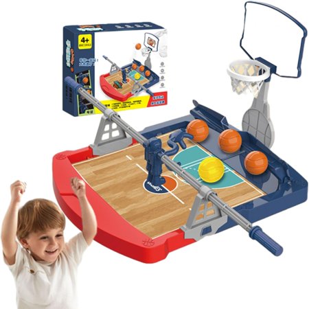 Futbolcesto, Juego De Mesa Futbolcesto Fingertip Basketball Game, Tabletop Basketball Game, Portable Indoor/Outdoor 2-Player Game, Easy Assembly Competitive Fun for All Ages (Single)