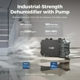 thumbnail image 5 of Alorair Crawlspace Dehumidifiers with Pump, 180 Pint Commercial Dehumidifier for Basements with Drain Hose, 2,300 Sq.Ft Auto Defrost Dehumidifier for Home Commercial, 5 of 10