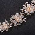 thumbnail image 5 of Peinado de novia, tocado de fiesta de cristal, accesorios - oro, 5 of 5