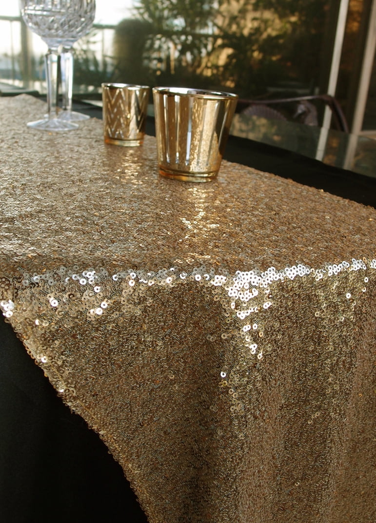 Quasimoon Sequin Table Runner Solid Gold By Paperlantern Quasimoon Sequin Table Runner Solid Gold By Paperlantern