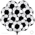 thumbnail image 1 of Globos de fútbol YOTHORN, 12 piezas, 46 cm, decoración de fiesta metalizada, 1 of 8