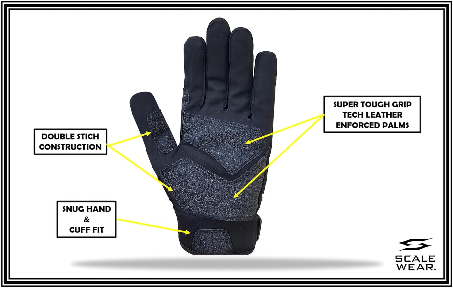 Stealth Padded Football Lineman Gloves – Black, Battle College Lineman, Be a Villain Not a Joker with Padded Stealth Football Gloves with Padded Protection, Youth, Kids, Men, Boys, Small to XXL Sizes