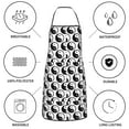 thumbnail image 6 of Disketp Yin Yang Kitchen Apron with adjustable Aprons for Women with Pockets Cooking Powder Pink Apron, 6 of 7